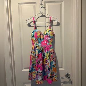 Lilly Pulitzer Cotton Christine Dress in Besame Mucho Size 0